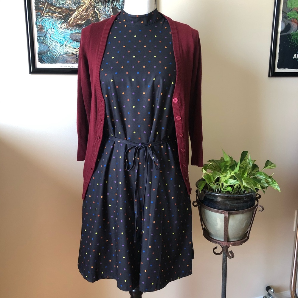 Burgundy cardigan